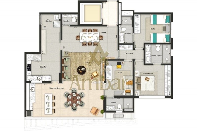 Ambar Imóveis | Imobiliária em Ribeirão Preto | Apartamento - OLHOS D' AGUA - Ribeirão Preto